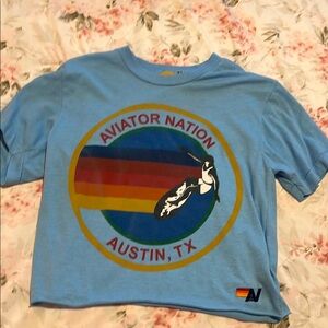 Aviator Nation Kids Blue Graphic T-Shirt